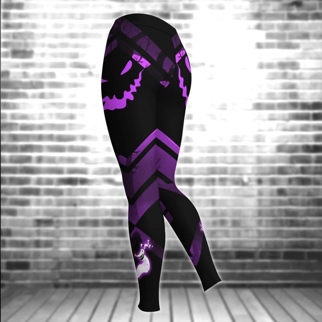 Nibc Purple Spooky Boogie Man - Personalized Hoodie And Leggings - Gift For Halloween, Christmas