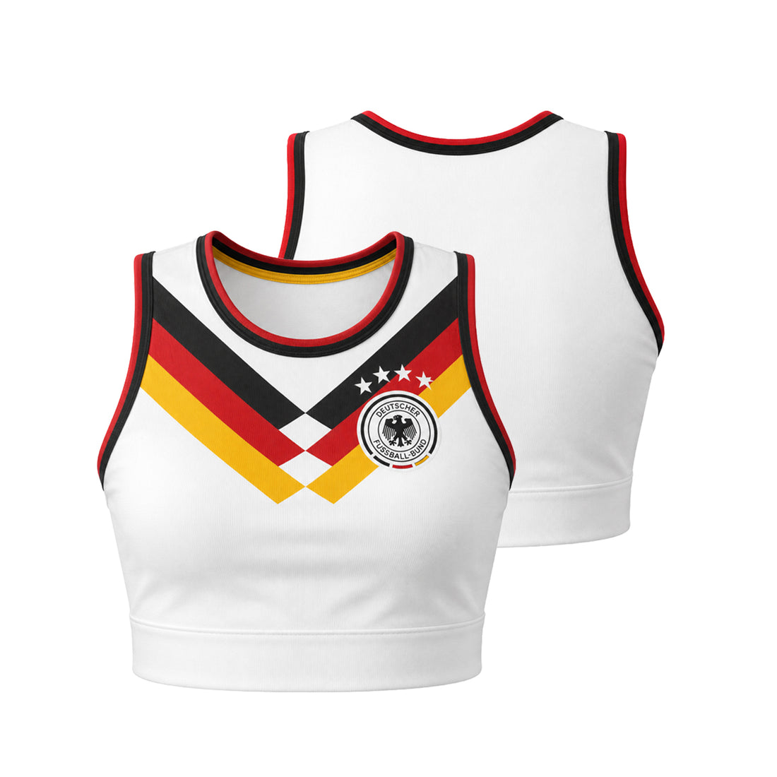 2026 Fashion Germany Women Stylish Jersey Crop Tops