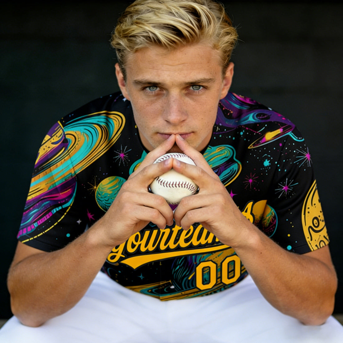 Men's Custom Baseball Jersey Personalized Baseball Shirt Printed Team Name Number Tops