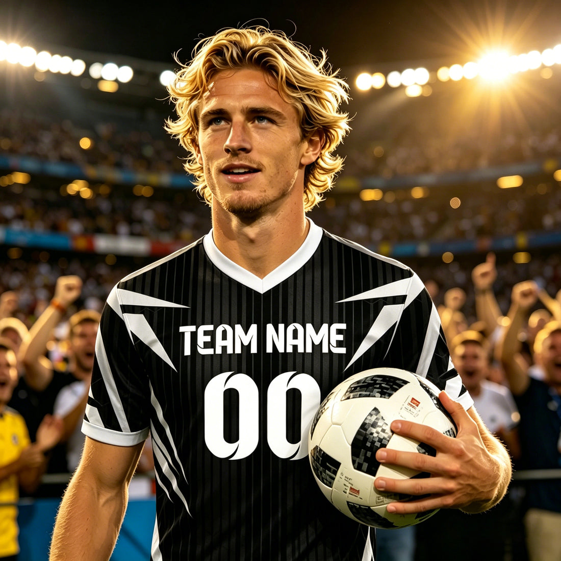 Men's Custom Football Jersey Black Personalized Team Name Number Practice Jerseys Customized Football Shirt Tops
