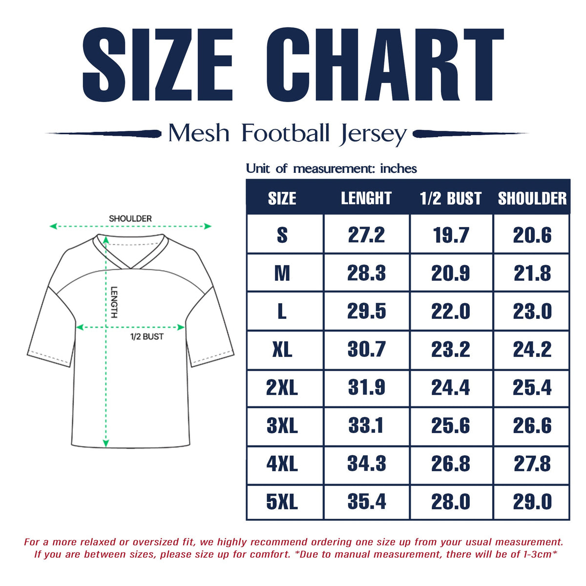 Plus Size Personalized First Grade Teacher Shirt Drop Shoulder Mesh Football Jersey size guide