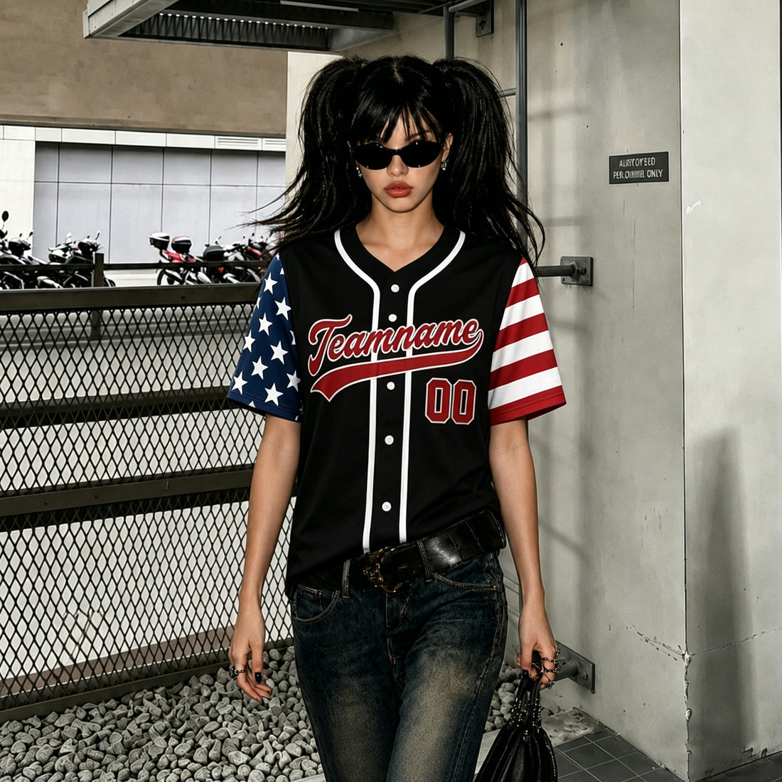 Women's Custom Baseball Jersey Baseball Graphic Button Down Plain Tshirts Sports Active V Neck Tee Tops