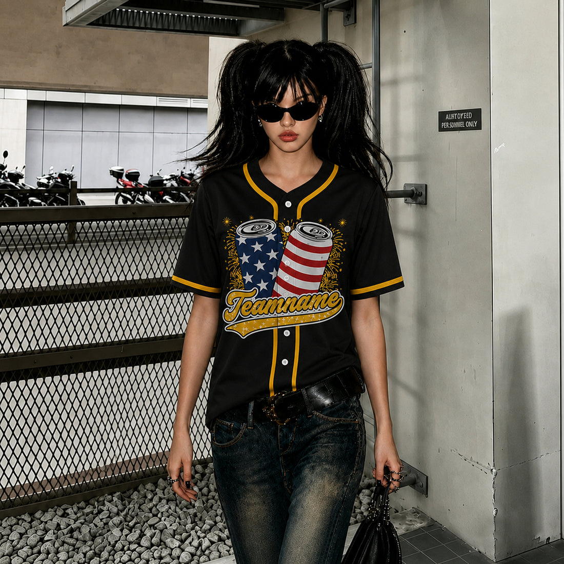 Women's Custom Baseball Jersey Beer Festival Button Down Plain Tshirts Hip Hop Softball Sports Active Tee Tops