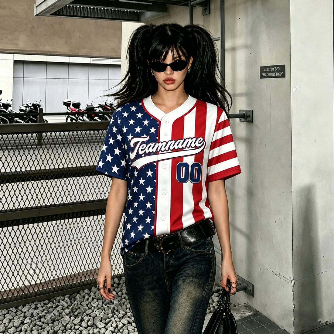 Women's Custom Baseball Jersey Baseball Graphic Button Down Plain Sports Active V Neck Tee Tops