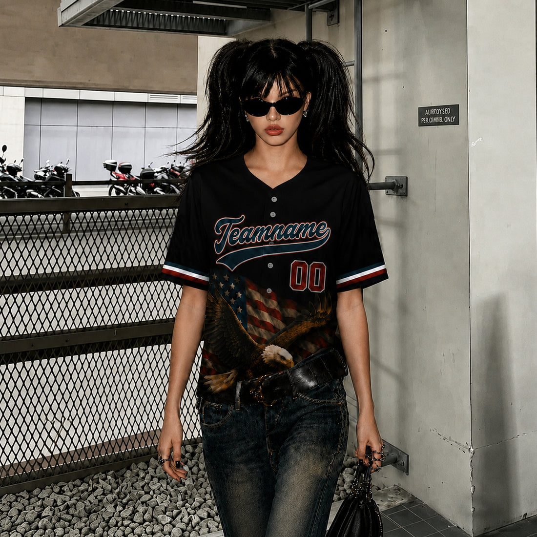 Custom Baseball Jersey for Women Baseball Graphic Button Down Plain Tshirts Sports Active V Neck Tee Tops