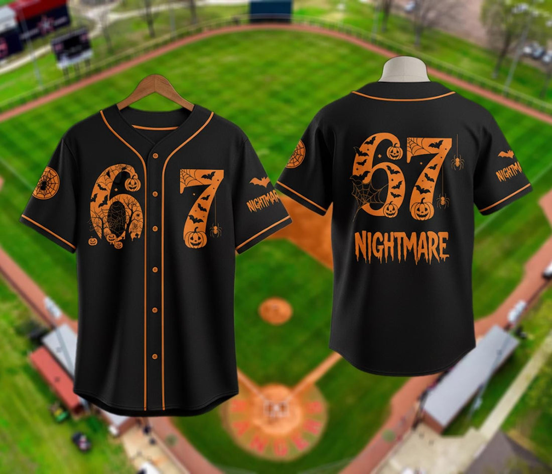 Custom Halloween 6 7 Baseball Jersey Horror Party Costume