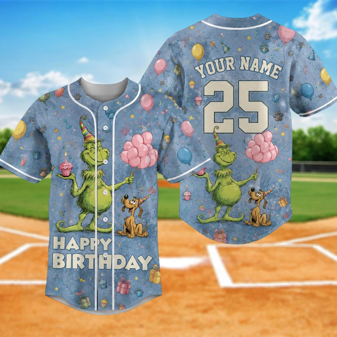 Custom Birthday Baseball Jersey Happy Birthday Baseball Shirt