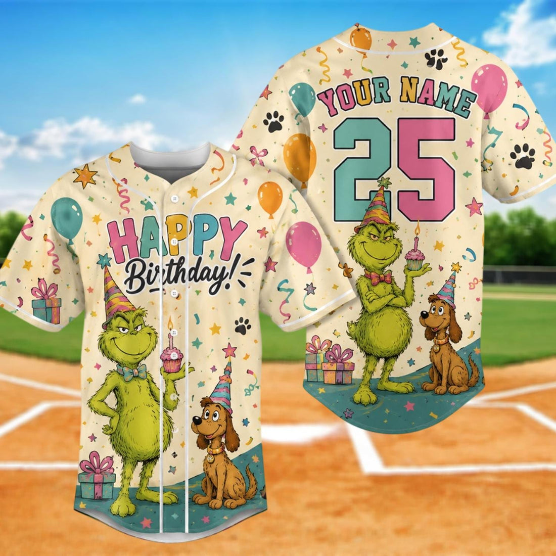 Custom Birthday Baseball Jersey Happy Birthday Party Jersey, Funny Birthday Gift, Family